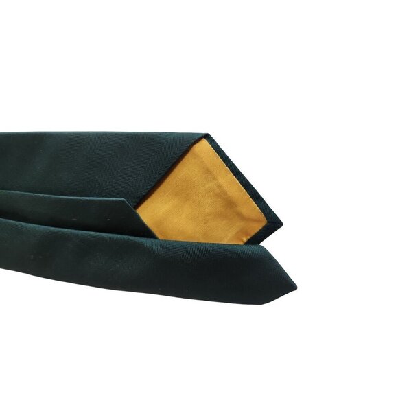 Dark Green Polyester Textured Men's Tie RN 16861 Union Made, ACWA #108 - Picture 6 of 10